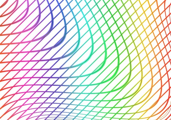 Abstract colorful waves pattern