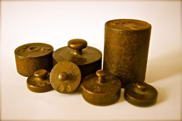 Old kilograms weights